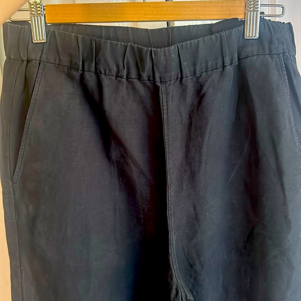 Black linen pants from COS